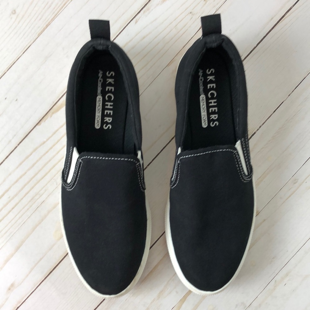 Skechers Memory Foam Canvas Slip On Sneakers 8